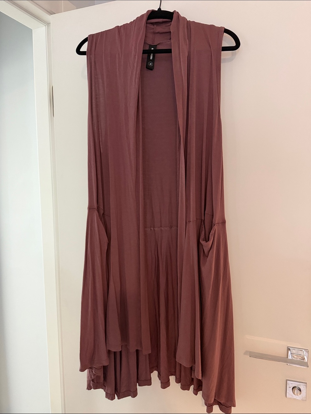 Agnes & Dora Mauve Flowing open cardigan